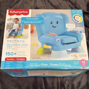 Fisher-Price Blue and Green Learning Chair with Interactive Features